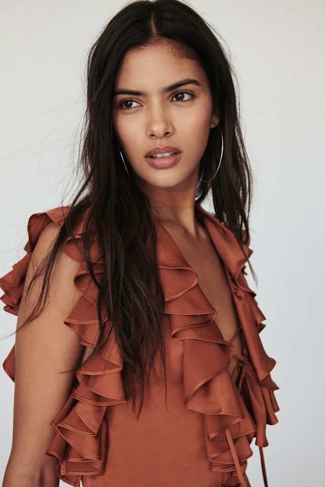 Solar Ruffle Midi Dress #1