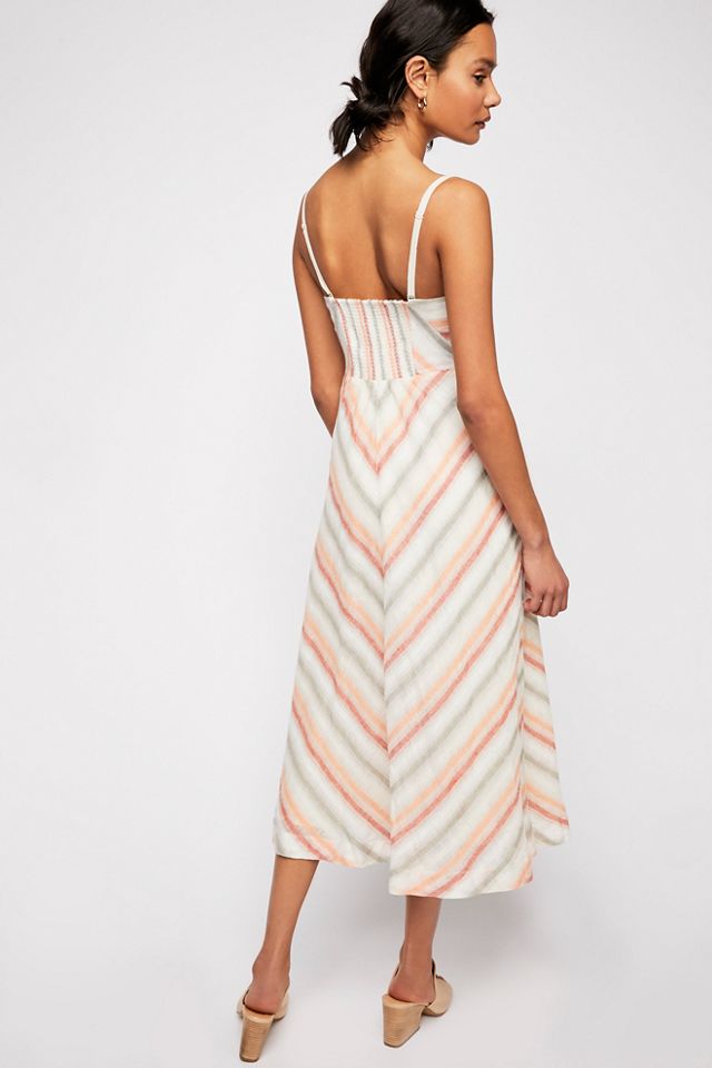 Striking Striped Midi Dress #1