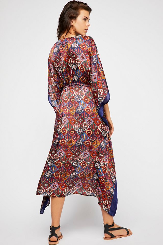 Behati Silk Print Kaftan #1