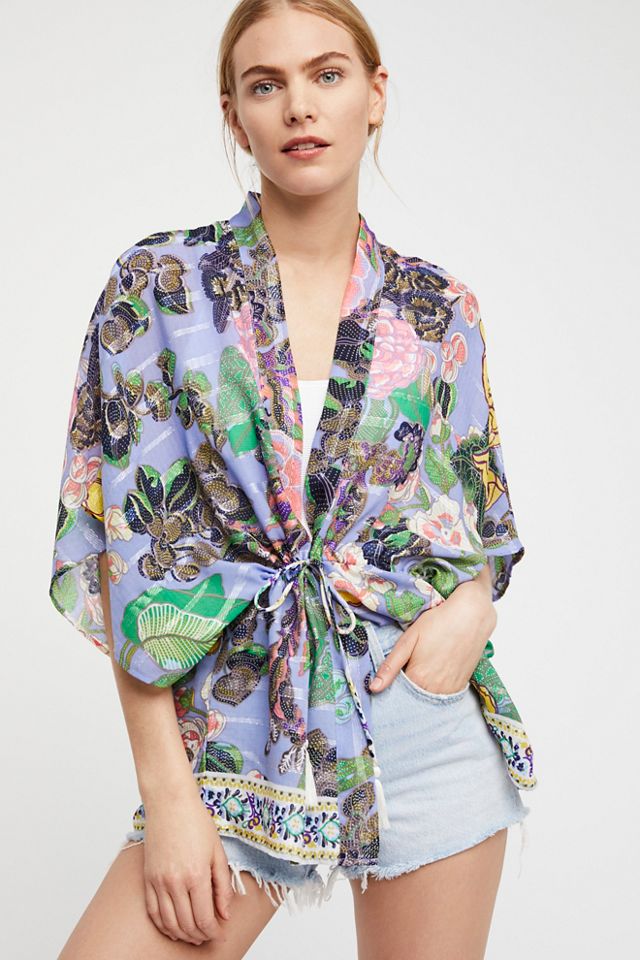 Enchanted Blooms Printed Kimono Free People UK