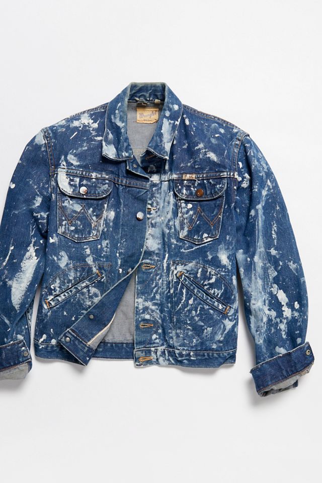 Pigment Dying Retro Denim-Jacket 771