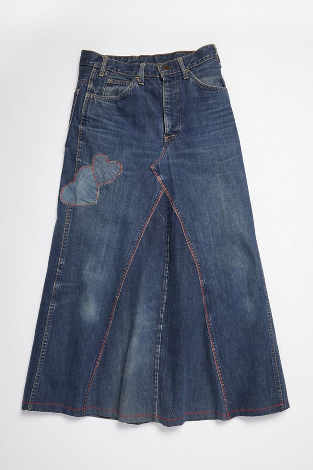 Vintage 1970s Jean Skirt 1970s Jean Skirt Retro 70s Skirt 70s
