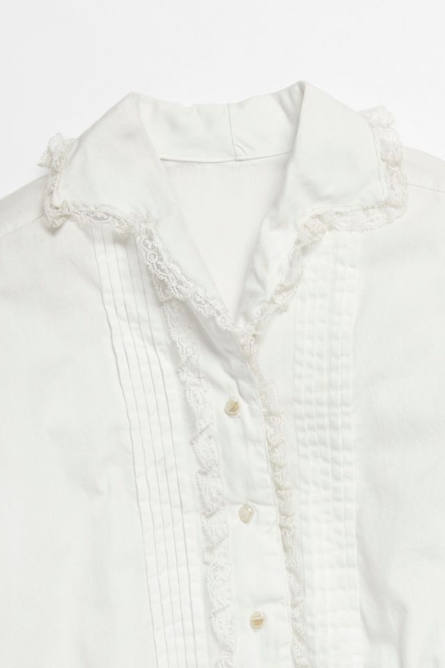 Vintage 1970s Ruffle Blouse #1