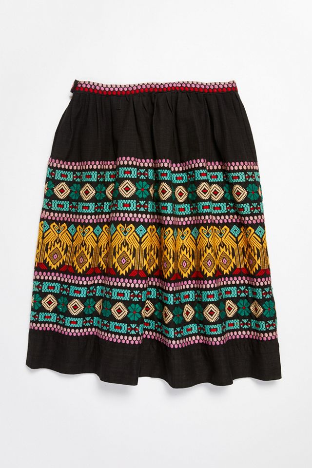 Vintage 1970s Embroidered Skirt #3