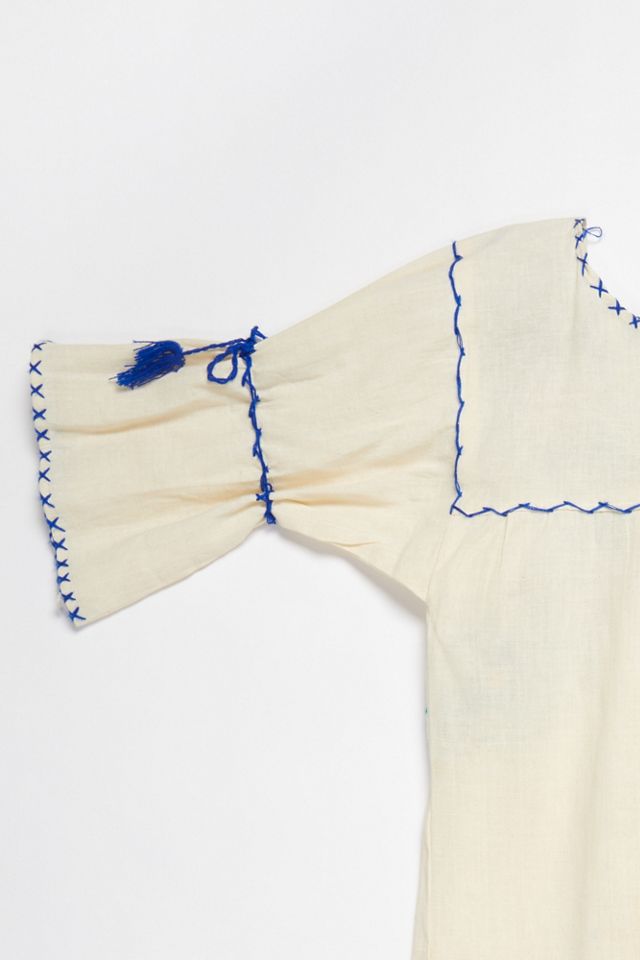 Vintage 1970s Hand Embroidered Dress #5