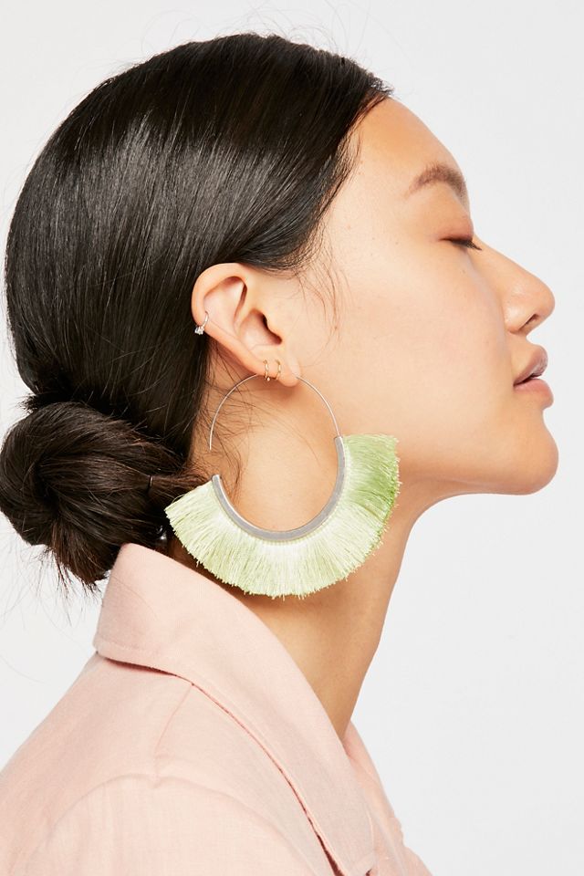 Flamenco Tassel Hoop Earrings