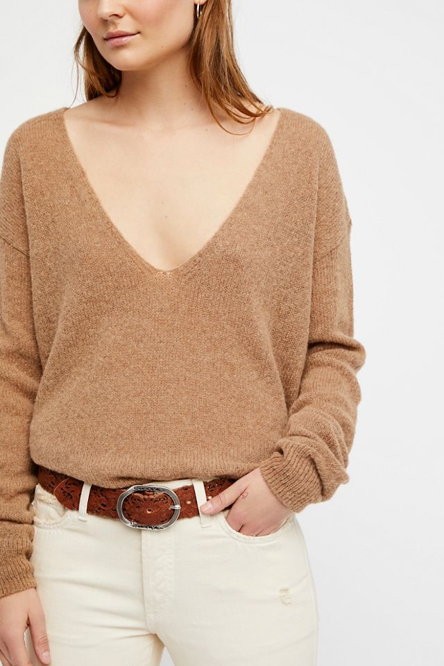 Lily Laser Cut Leather Belt