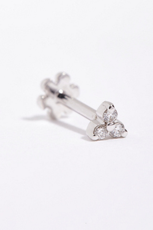 Diamond Trinity Threader Earring