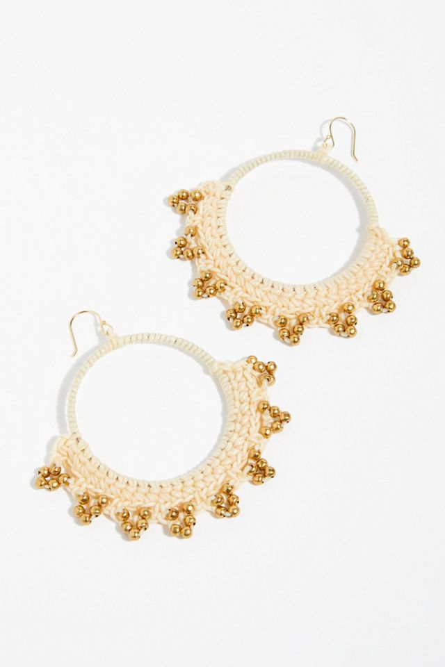 Serefina Macramé Hoop Earrings #1