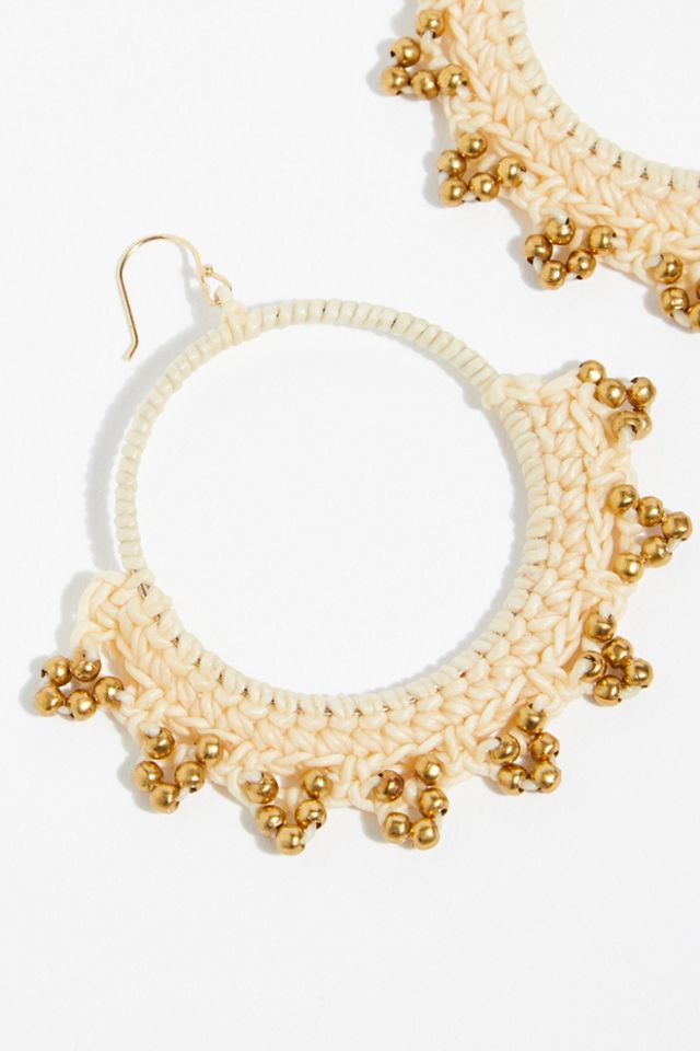 Serefina Macramé Hoop Earrings #2