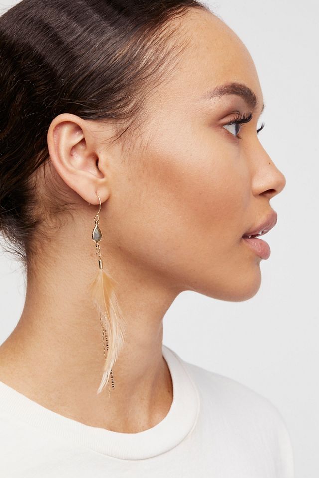 Lone Feather Earring