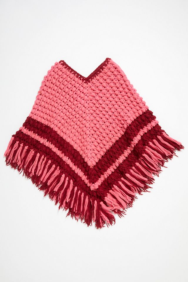 RARE and Iconic 1970s “ Char” Hand Painted Handmade Poncho