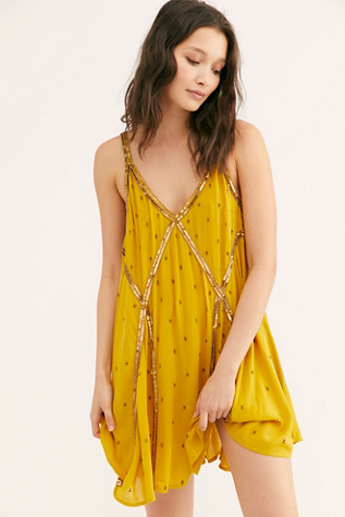 free people embellished slip dress