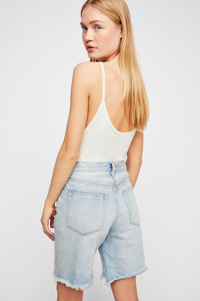 Heartbreaker Long Jean Shorts #1