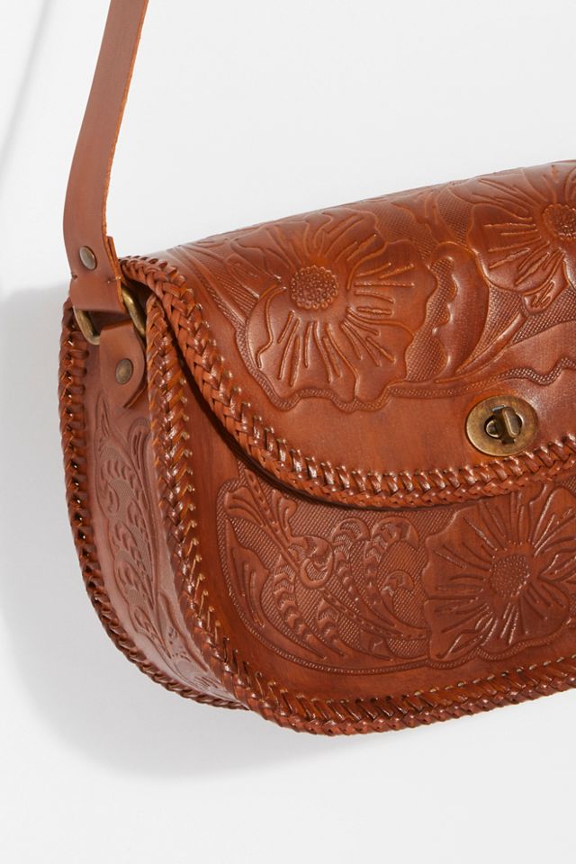 Tooled Leather Crossbody #2