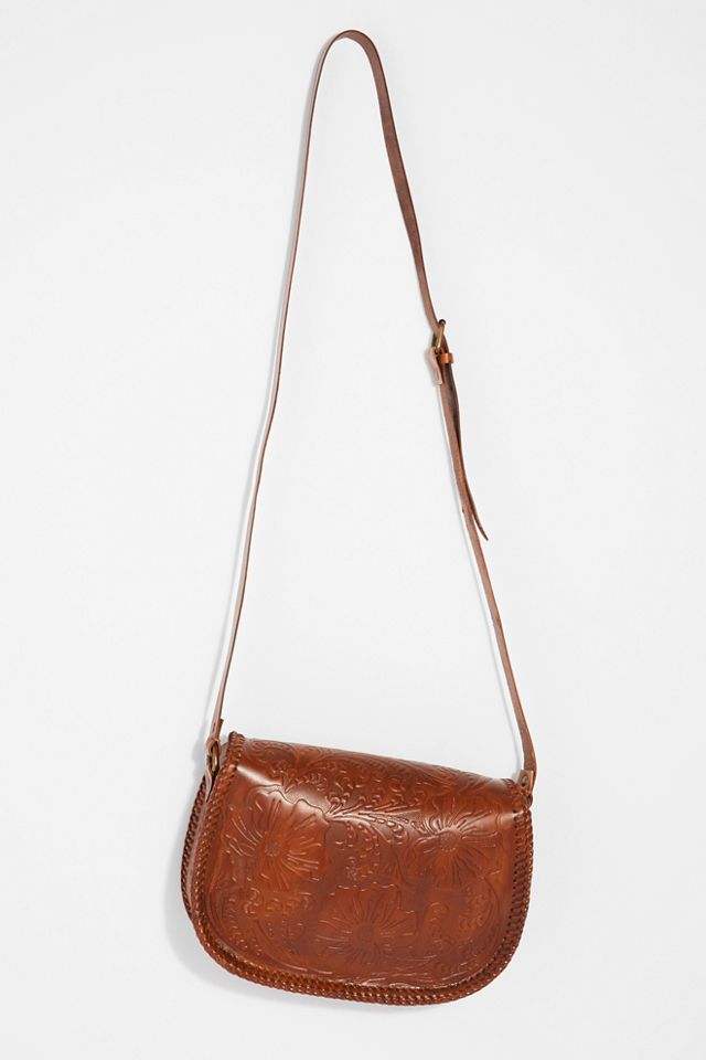 Tooled Leather Crossbody #3