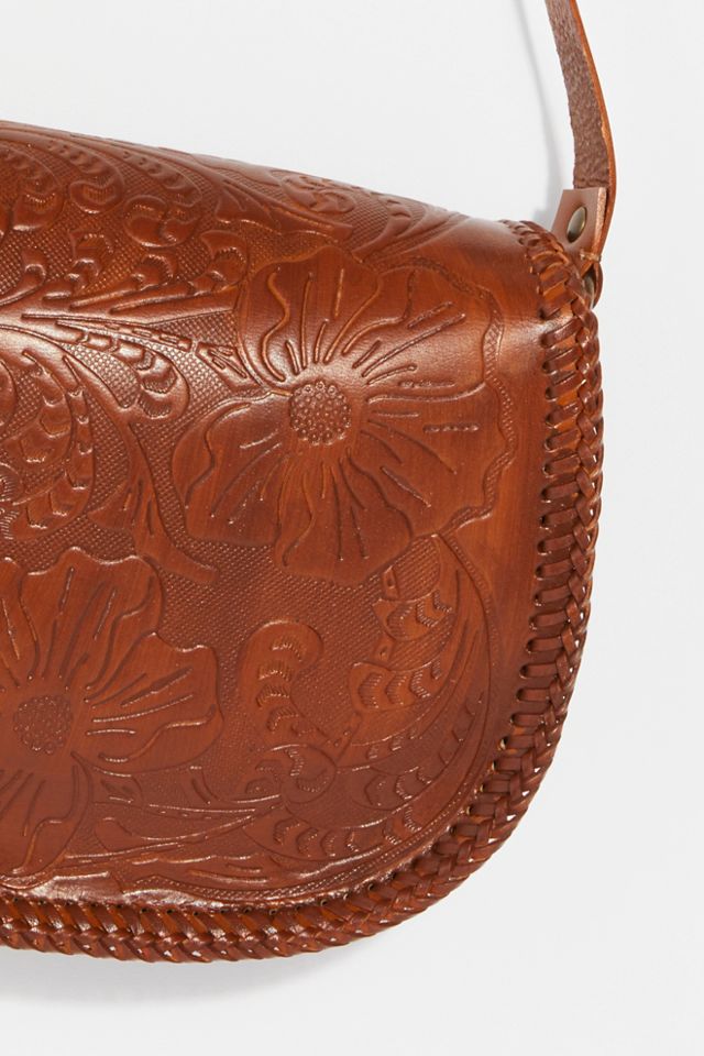 Tooled Leather Crossbody #4