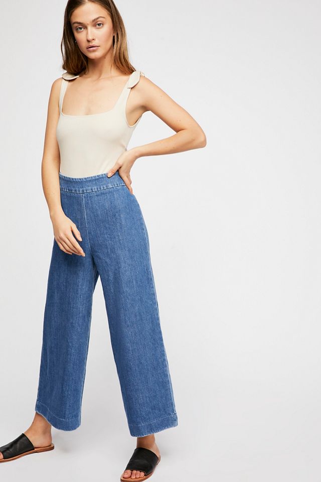 Clean Wide-Leg Jeans | Free People