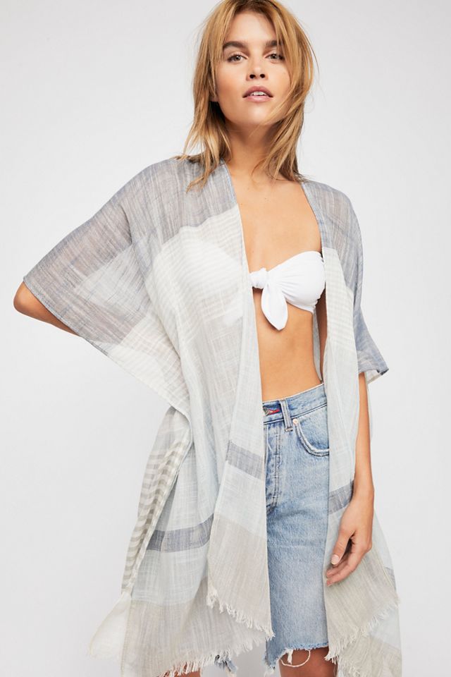 Take Flight Stripe Kimono #1