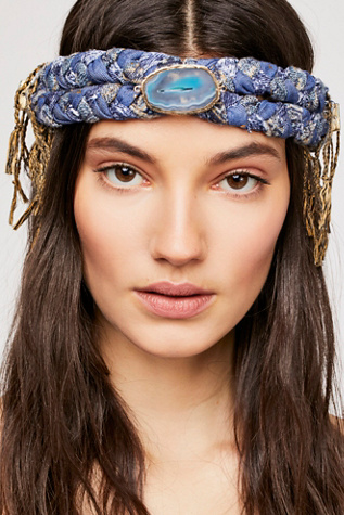 Fringe Braided Headband | Free People display picture 1