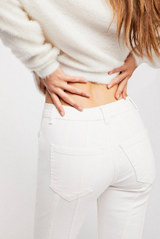 free people white flare jeans