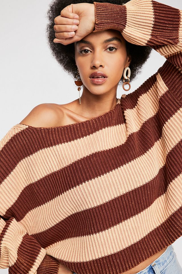 Free people just my hotsell stripe pullover