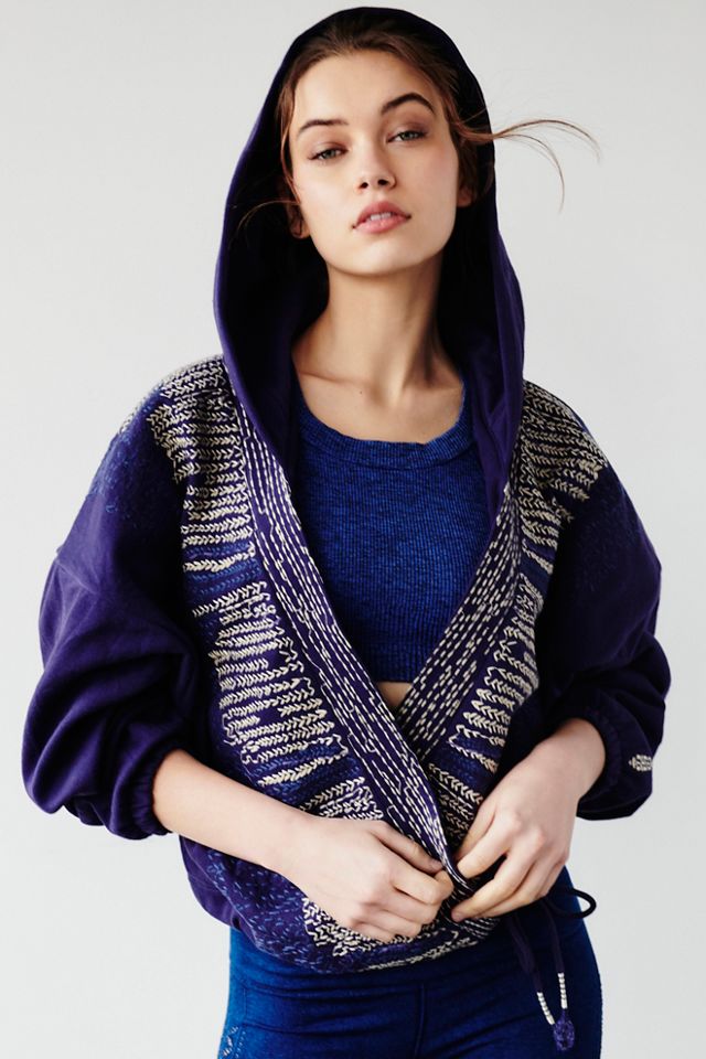 Sashiko Wrap Hoodie #1