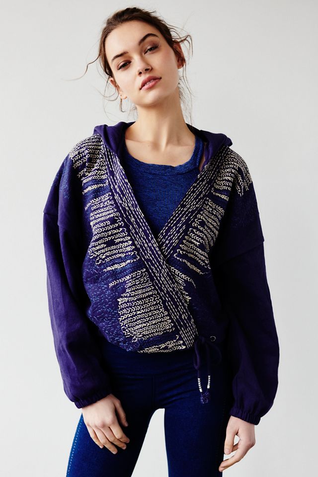 Sashiko Wrap Hoodie #3