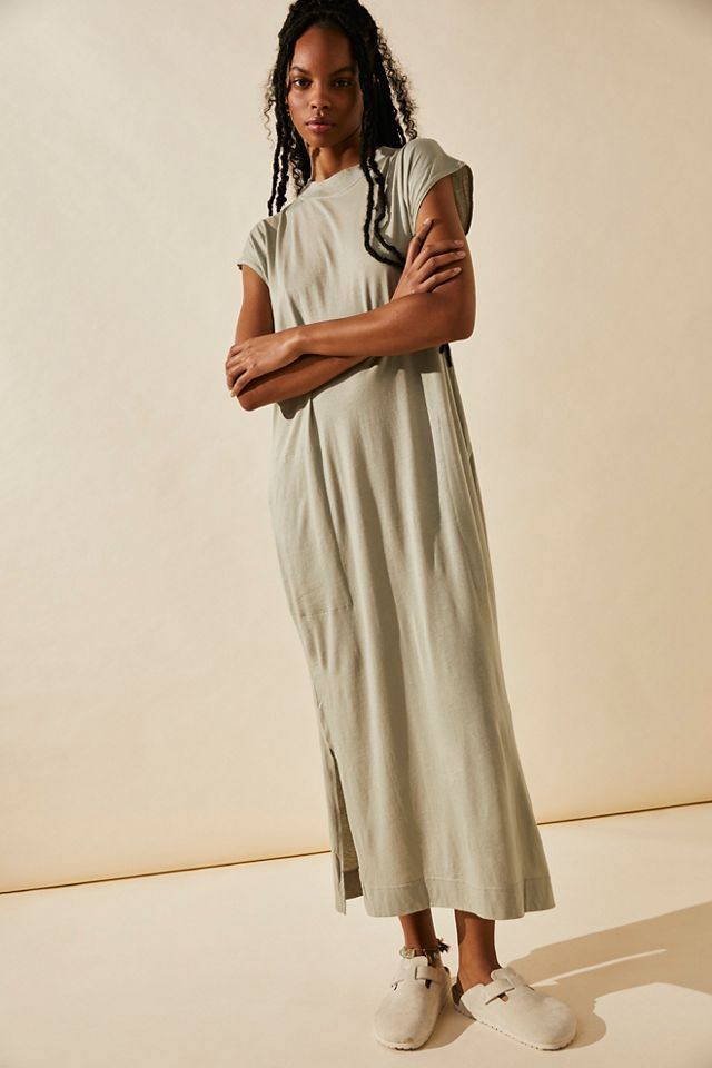 All Day Long Midi T-Shirt Dress | Free People