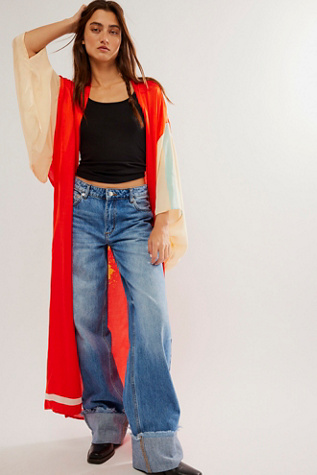 Robe longue Moon Dance par Free People en Rust, pour femme