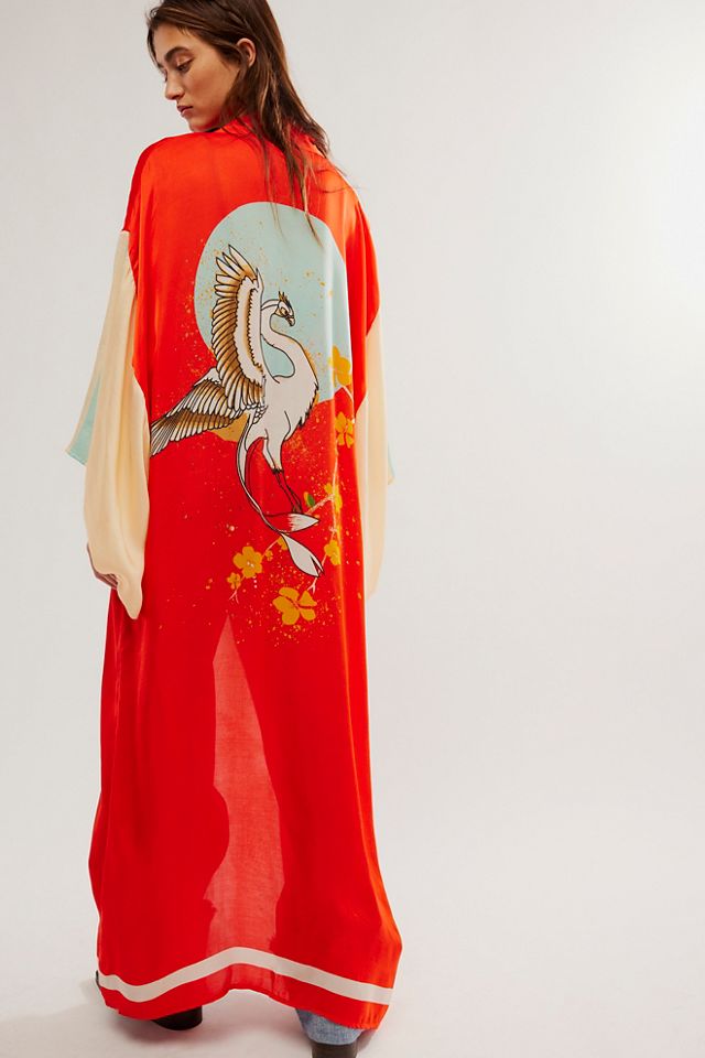 Rising sun hot sale maxi kimono