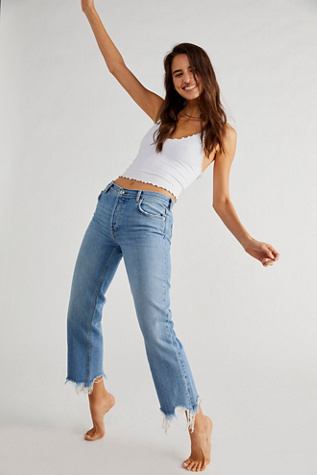 Maggie Mid-Rise Straight-Leg Jeans | Free People