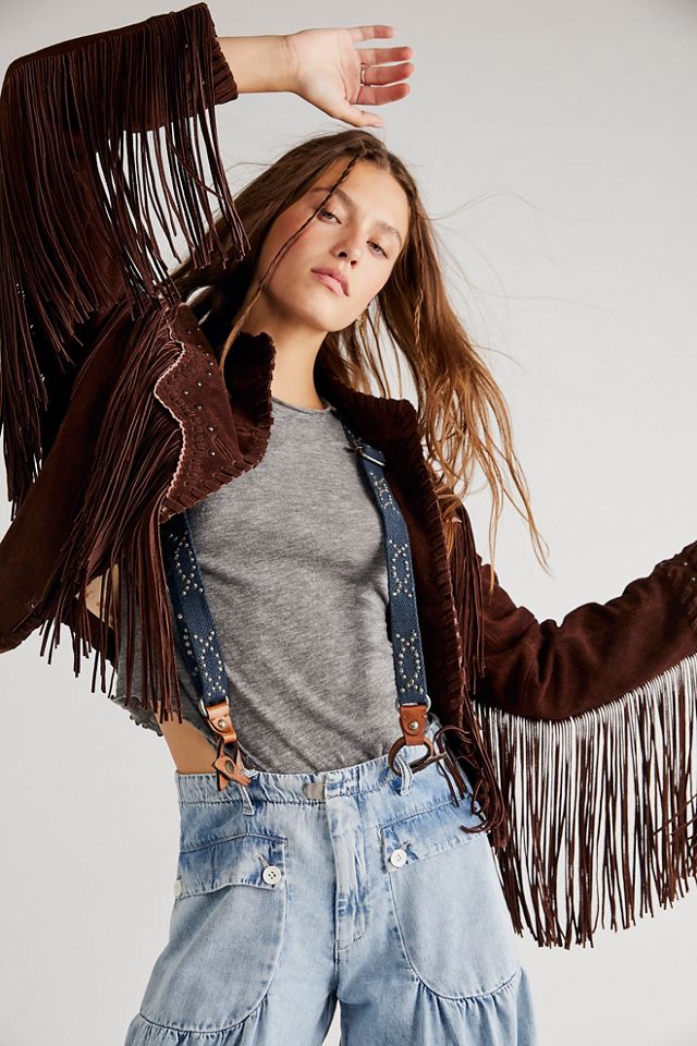 Free people 2025 fringe jacket