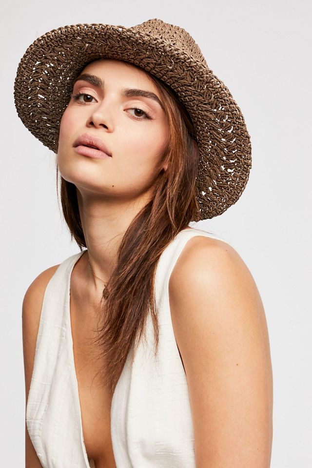 Summerland Crochet Straw Sun Hat #1