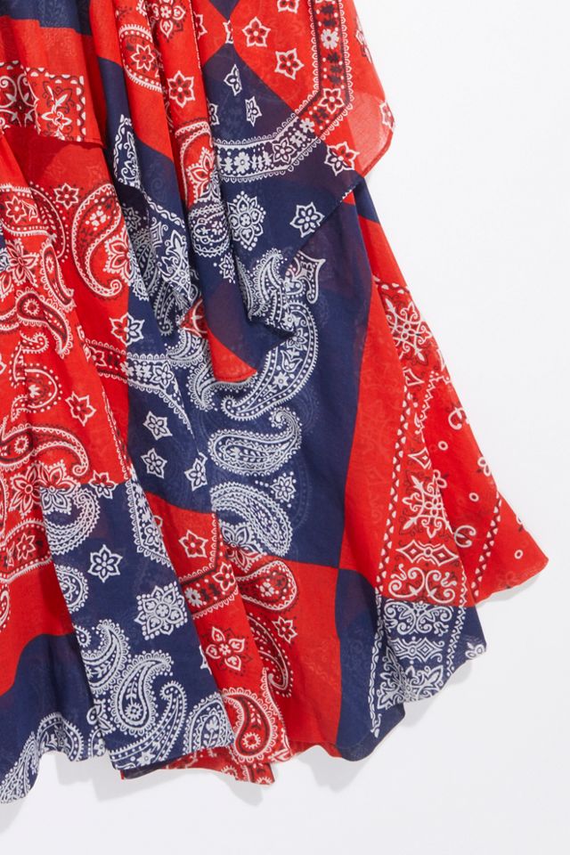 Vintage 1970s Bandana Halter Dress #1