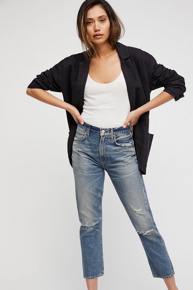 Citizens of Humanity Dree Crop High-Rise Slim Jeans | Free People