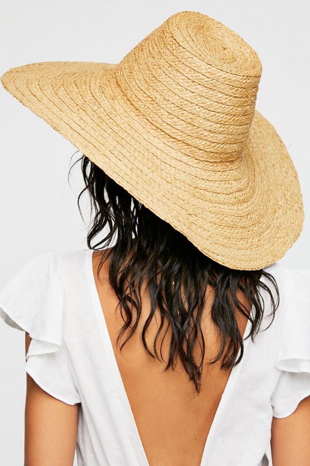 Oceans Edge Raffia Straw Hat #1