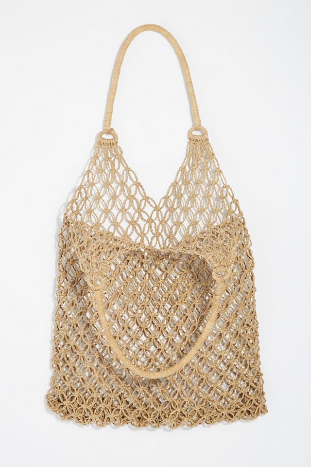 Pink Sands Woven Tote #1