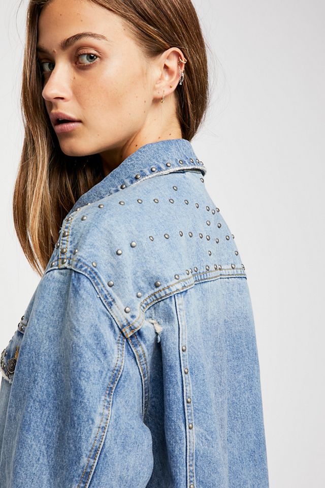 Free people denim trucker on sale jacket