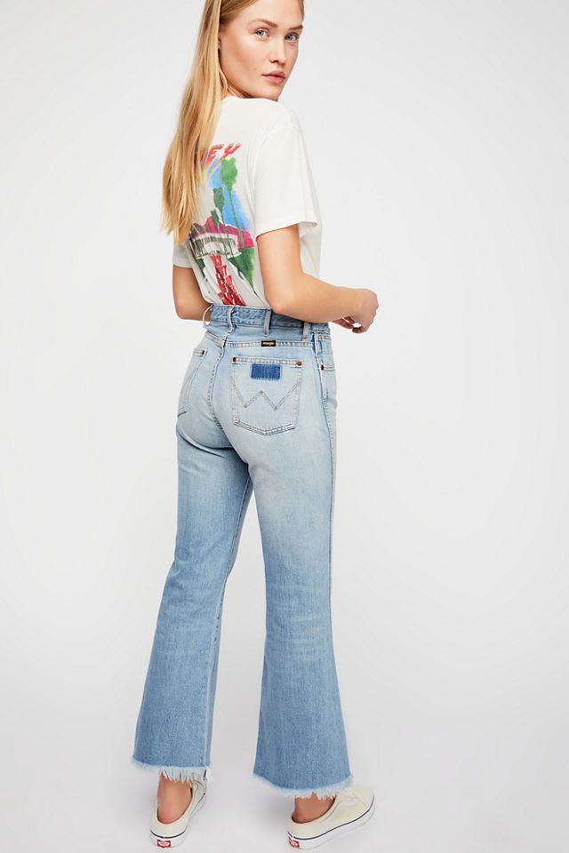 Wrangler Retro Crop Flare Jeans | Free People