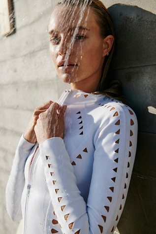 Gigi C Riley One-Piece Surf Suit at Free People in White, Size: M