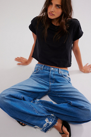 We The Free The Perfect Tee en Noir, pour femme taille: XL chez Free People