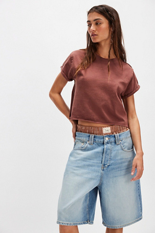 We The Free The Perfect Tee at Free People in Brown, Size: S