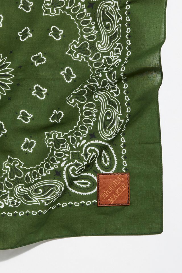 Leather Patched Pup Bandana #1