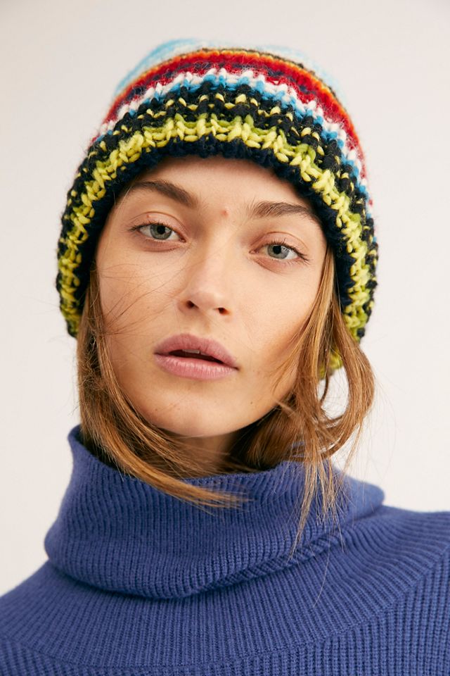 Serape Stripe Cuff Beanie #1