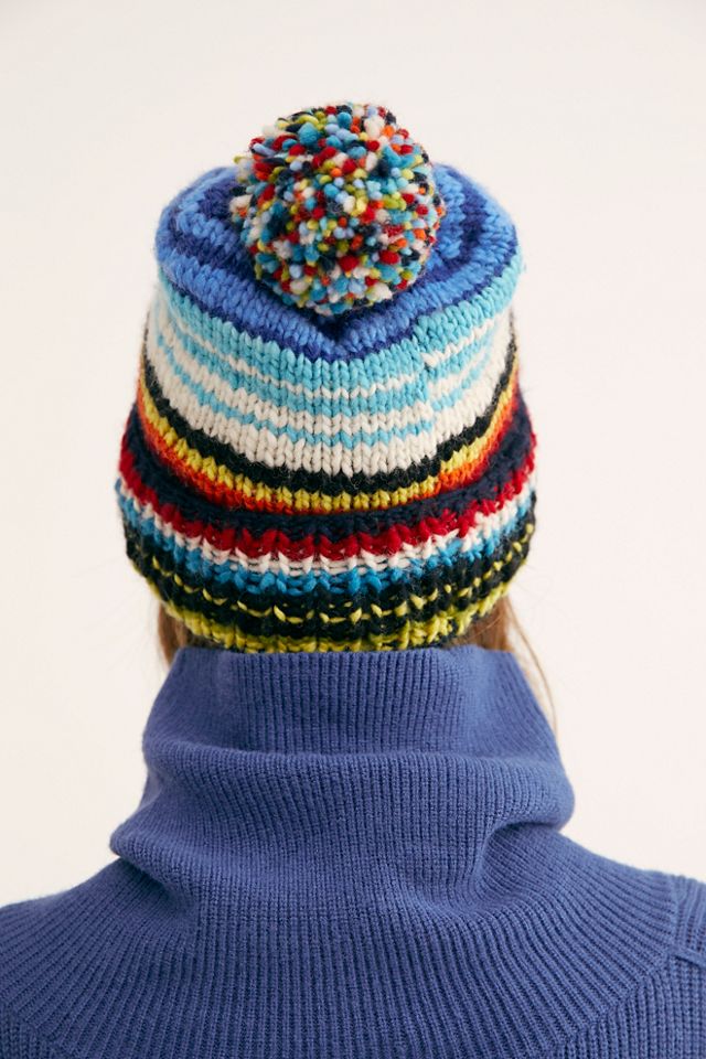 Serape Stripe Cuff Beanie #2