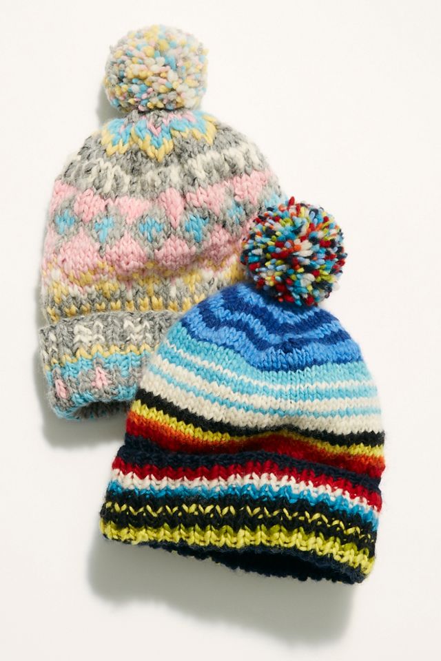 Serape Stripe Cuff Beanie #3