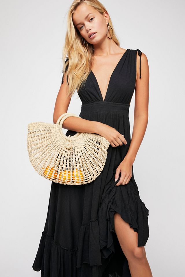 Free people outlet black maxi dress