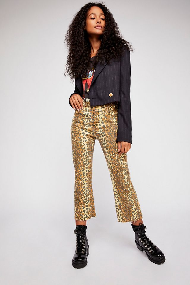 Leopard Cropped Pants