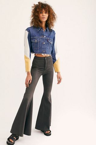 avenue denim straight leg jeans